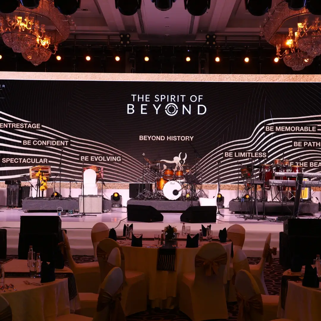 Renault Kiger car launch event with stage setup, branding and vehicle showcase